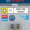 PRO Torx Impact nastavak, T25, 25 mm, 2 kom. - 2