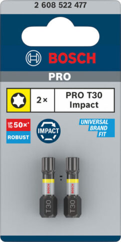 PRO Torx Impact nastavak, T30, 25 mm, 2 kom. - 2