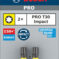 PRO Torx Impact nastavak, T30, 25 mm, 2 kom. - 2