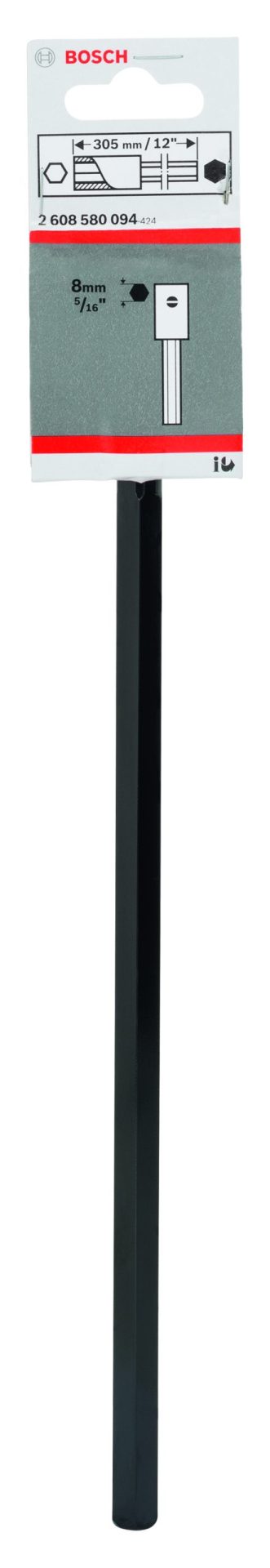 BOSCH Šestostrana vratila za nastavak testere za otvore 2608580094 - 2