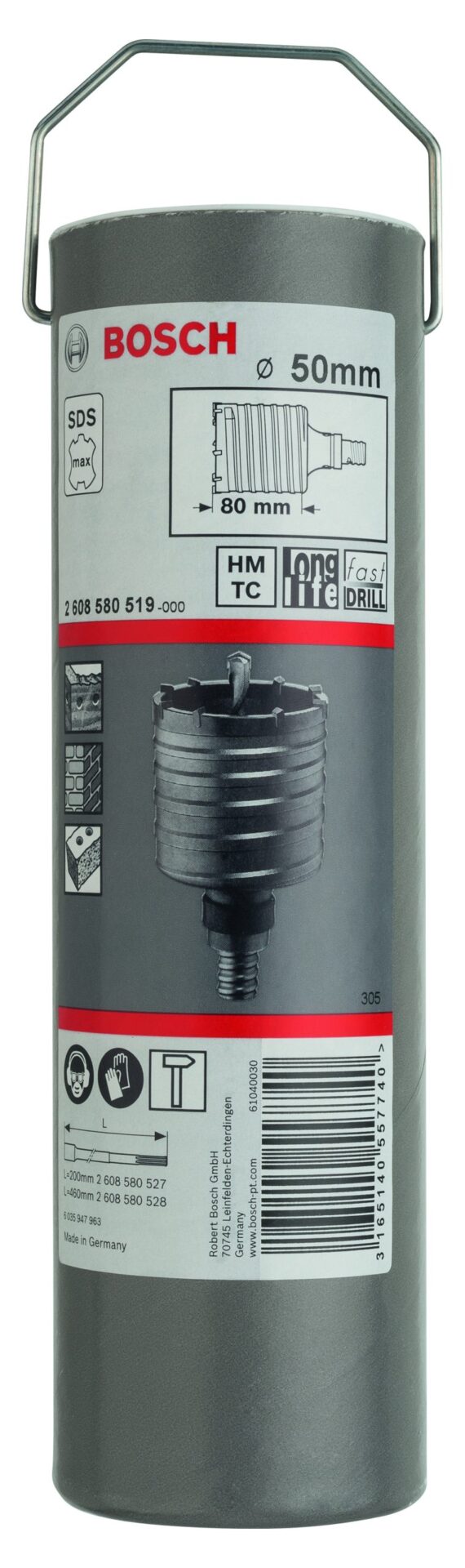 BOSCH Krune za bušenje SDS max-9, dvodelne sa navojem 2608580519 - 2