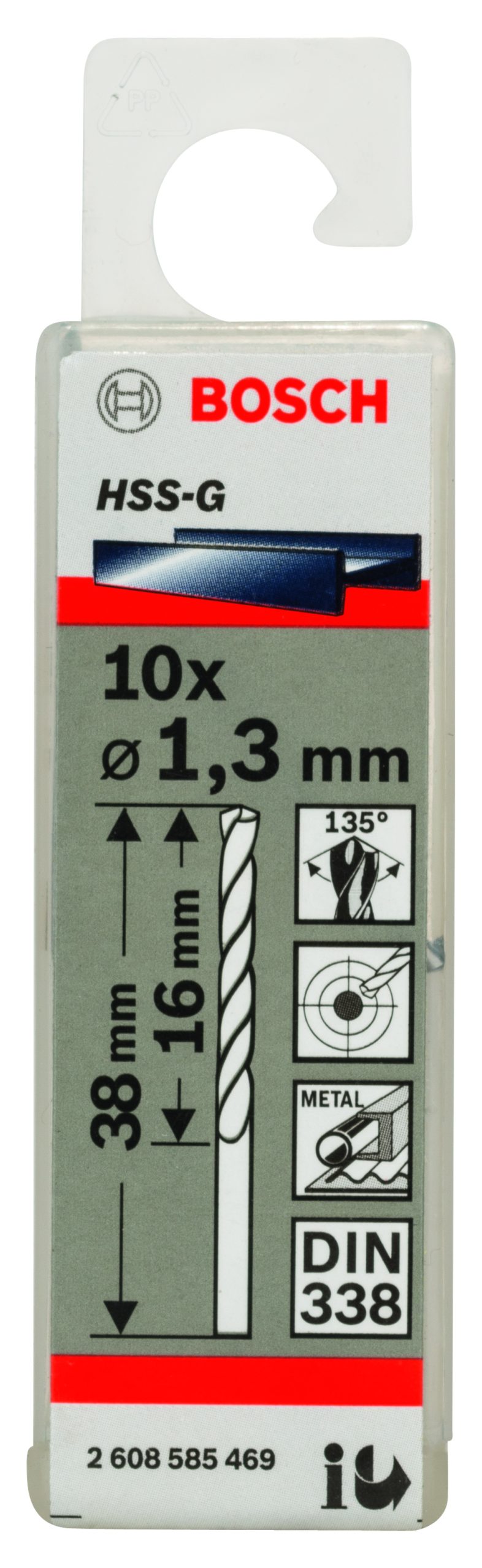 BOSCH Burgije za metal HSS-G, DIN 338 2608585469 - 2
