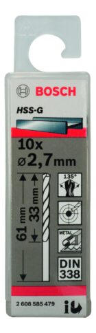 Burgije za metal HSS-G, DIN 338 - 2