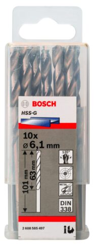 Burgije za metal HSS-G, DIN 338 - 2