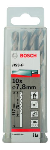 Burgije za metal HSS-G, DIN 338 - 2