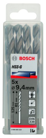 Burgije za metal HSS-G, DIN 338 - 2