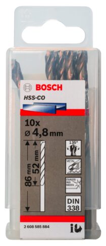 Burgije za metal HSS-Co, DIN338 - 2
