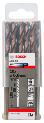 Burgije za metal HSS-Co, DIN338 - 2