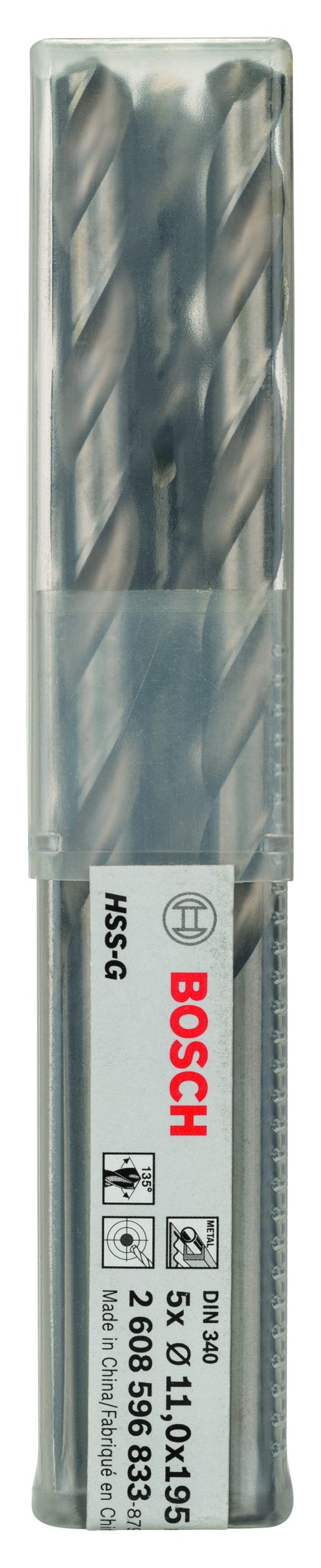 BOSCH Burgije za metal HSS-G, DIN 340 2608596833 - 2