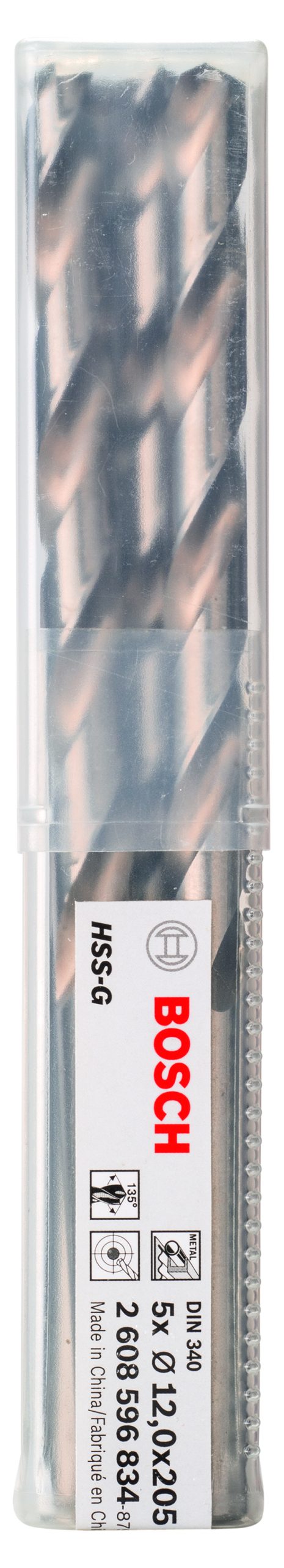 BOSCH Burgije za metal HSS-G, DIN 340 2608596834 - 2