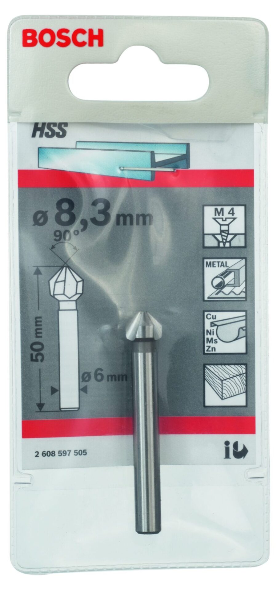 BOSCH HSS upuštači za jake materijale sa cilindričnim držačem 2608597505 - 2