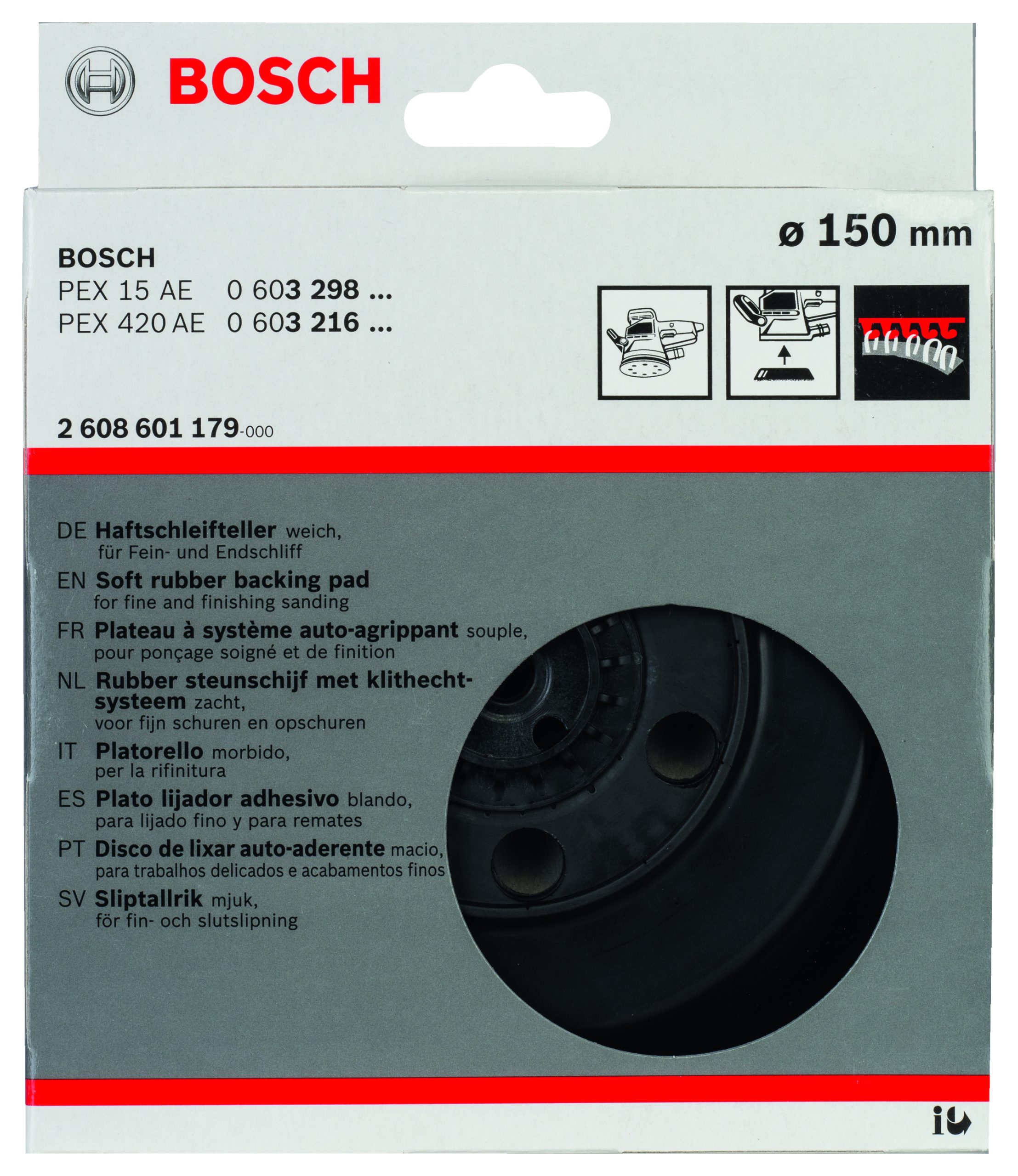 BOSCH Brusni diskovi sa 6 rupa, meki 2608601179 - 2