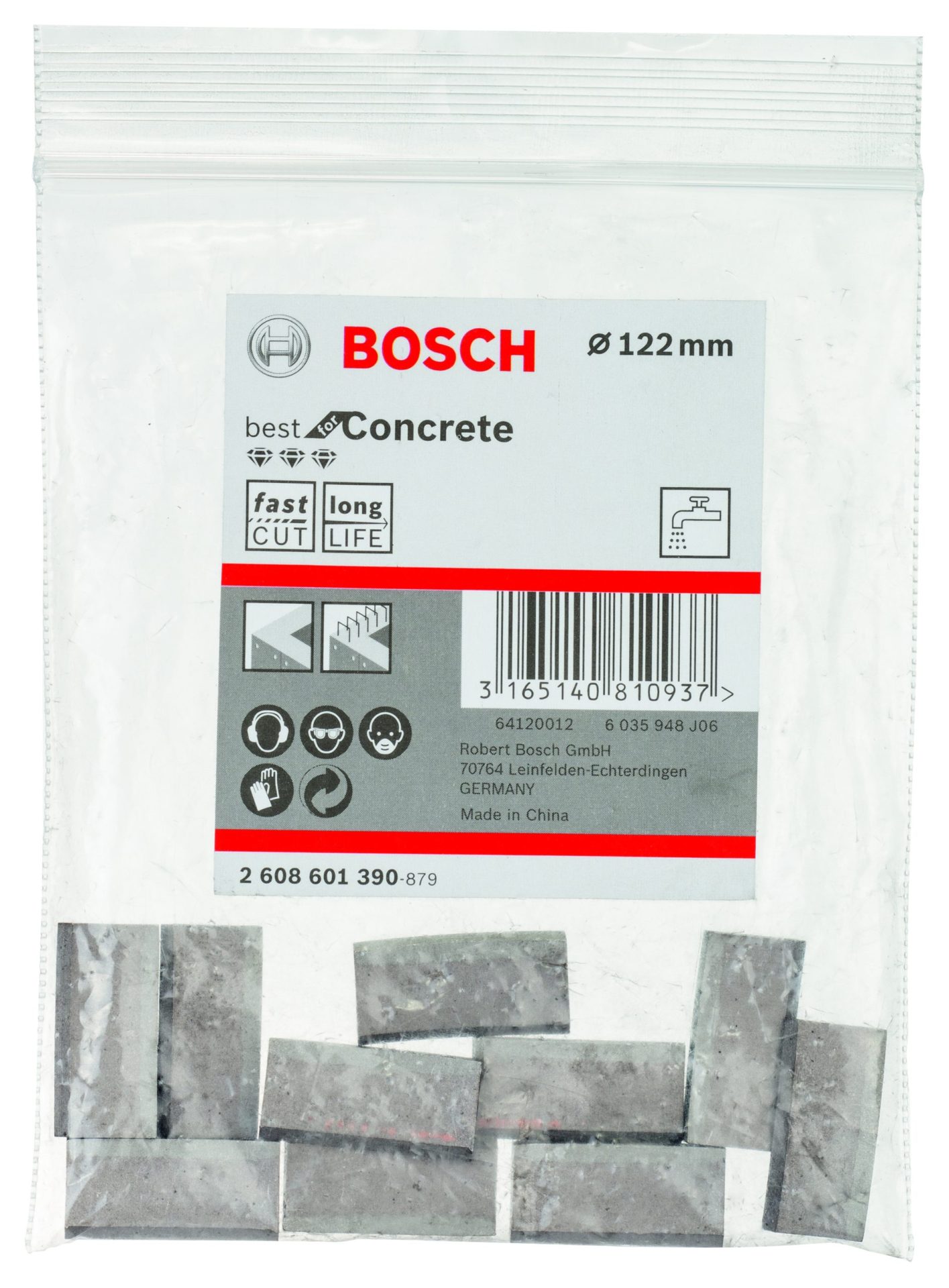 BOSCH Segmenti Best for Concrete dijamantske krune za mokro bušenje G1-1/4 UNC 2608601390 - 2