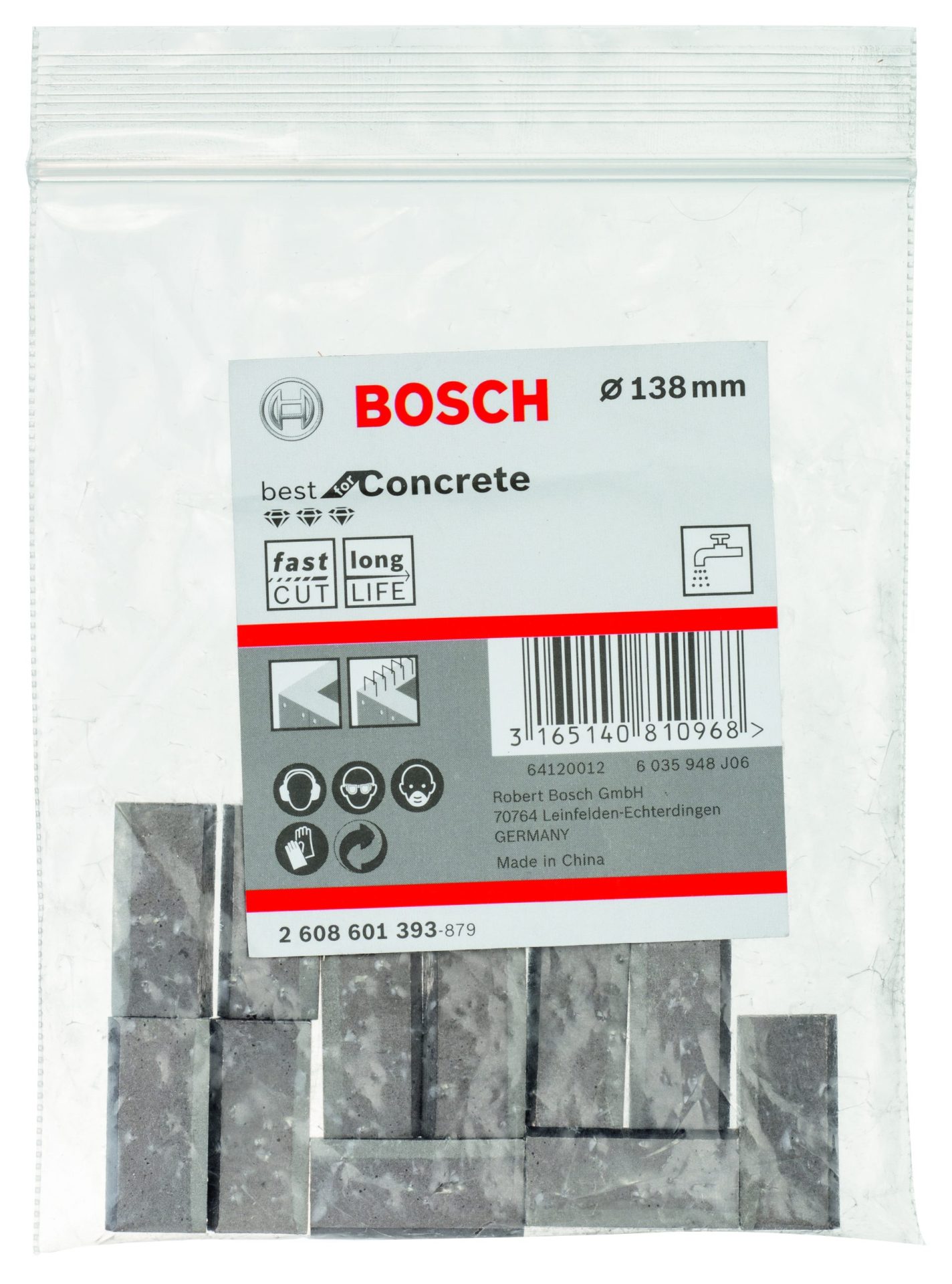 BOSCH Segmenti Best for Concrete dijamantske krune za mokro bušenje G1-1/4 UNC 2608601393 - 2