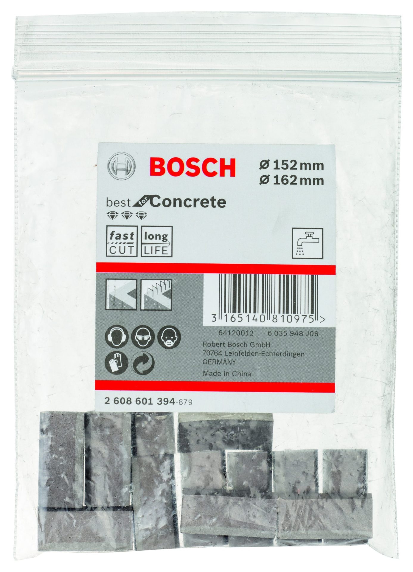 BOSCH Segmenti Best for Concrete dijamantske krune za mokro bušenje G1-1/4 UNC 2608601394 - 2