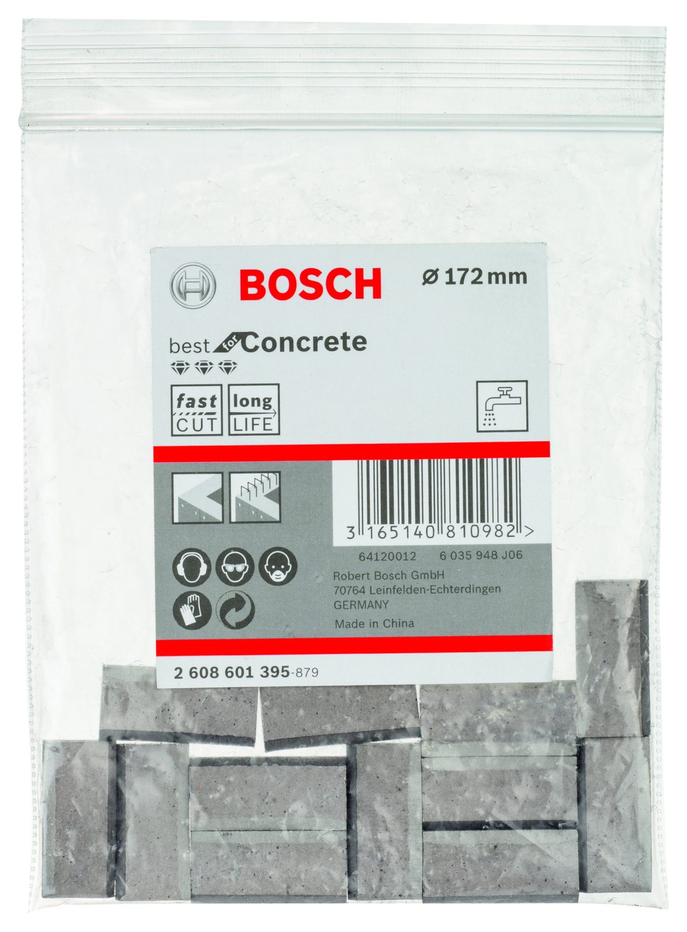 BOSCH Segmenti Best for Concrete dijamantske krune za mokro bušenje G1-1/4 UNC 2608601395 - 2