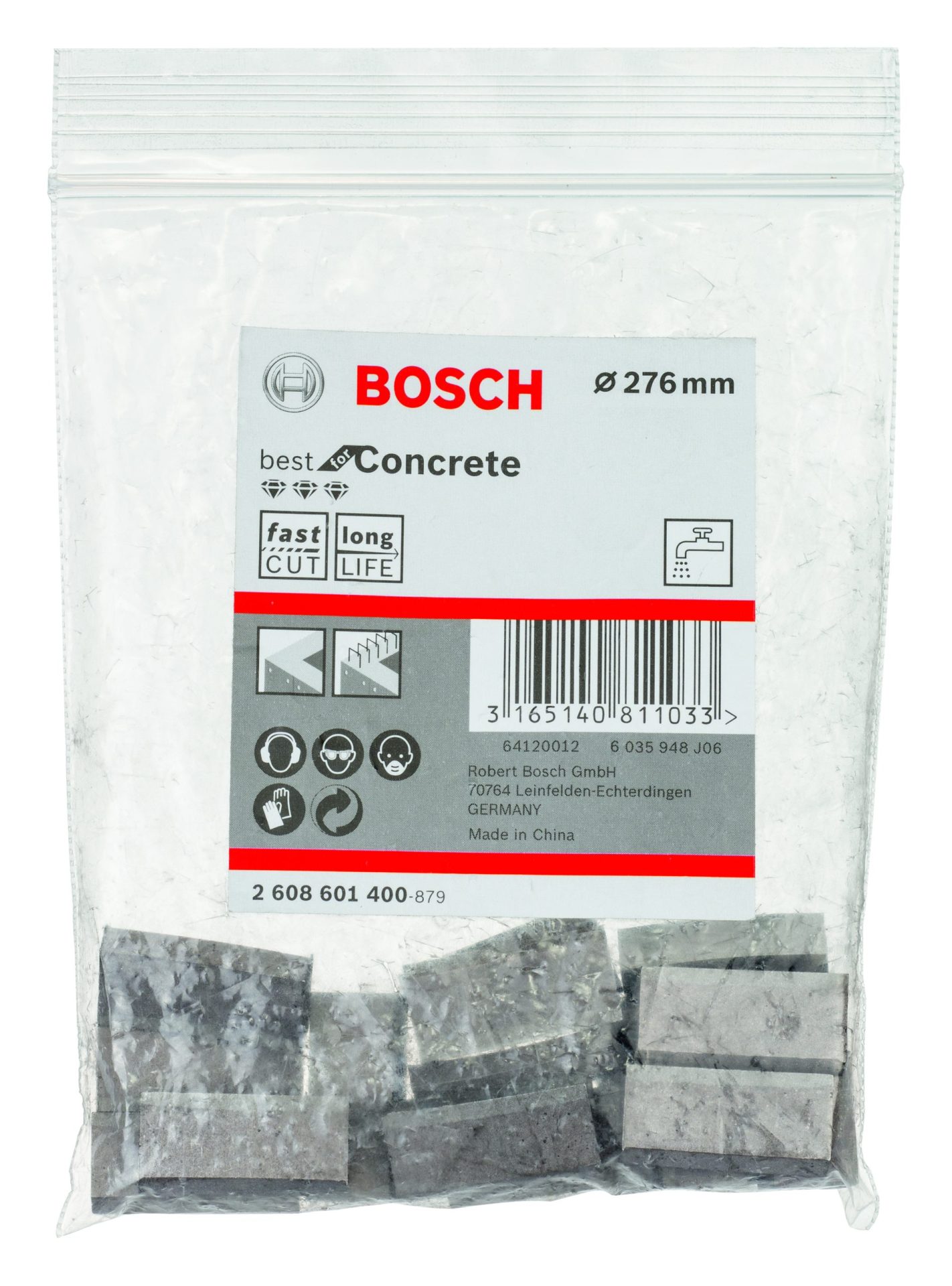 BOSCH Segmenti Best for Concrete dijamantske krune za mokro bušenje G1-1/4 UNC 2608601400 - 2