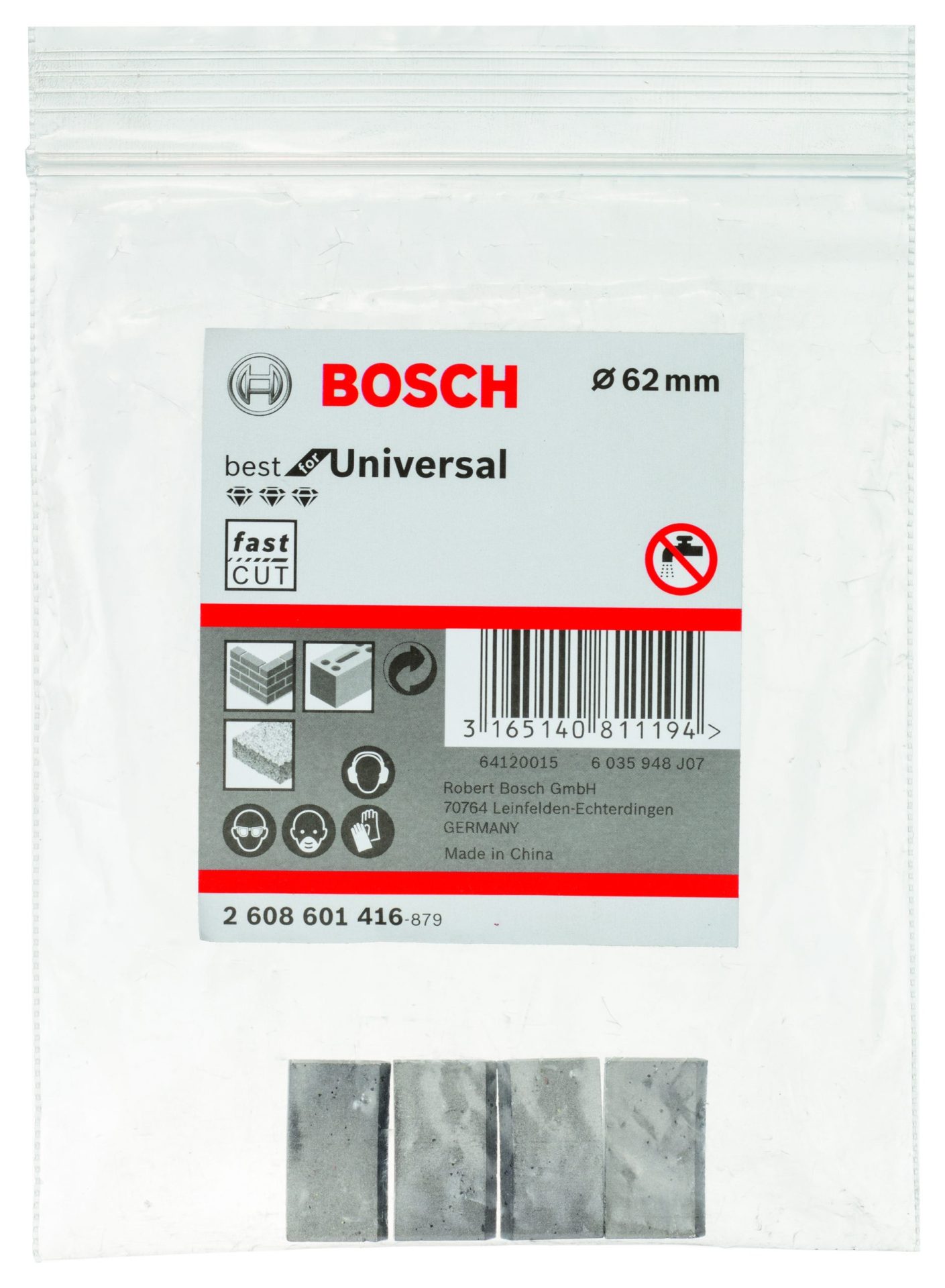 BOSCH Segmenti Best for Universal dijamantske krune za suvo bušenje G1-1/4 UNC 2608601416 - 2