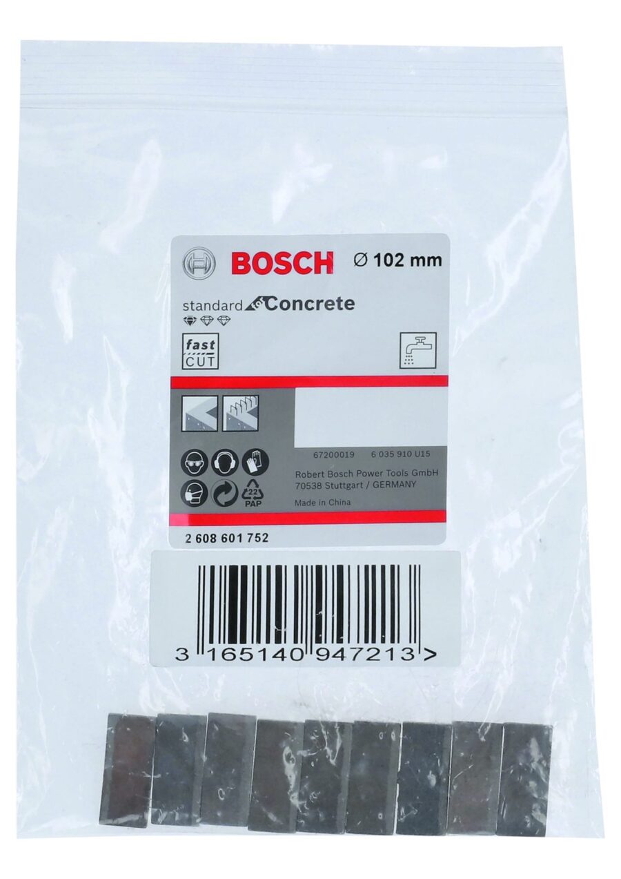 BOSCH Standard for Concrete segmenti za dijamantske krune za mokro bušenje 1 1/4" UNC 2608601752 - 2