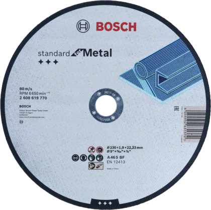 BOSCH Standard for Metal ravna rezna ploča 125×1×22,23 mm 2608626116 - 1