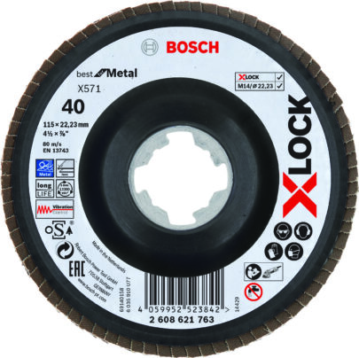X571 Best for Metal X-LOCK lamelne brusne ploče, verzija pod uglom - 1