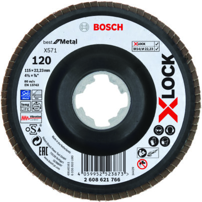 X571 Best for Metal X-LOCK lamelne brusne ploče, verzija pod uglom - 1