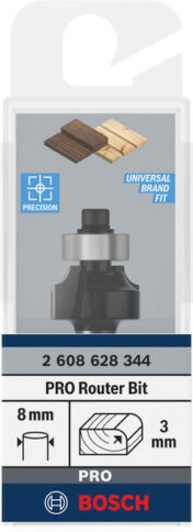 PRO glodalo za zaobljavanje, R 3, prihvat 8 mm - 2