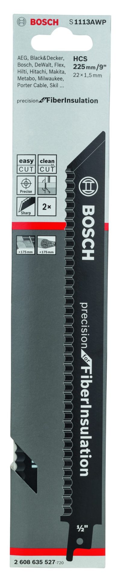 BOSCH S 1113 AWP Precision for Fibre Insulation listovi univerzalne testere 2608635527 - 2