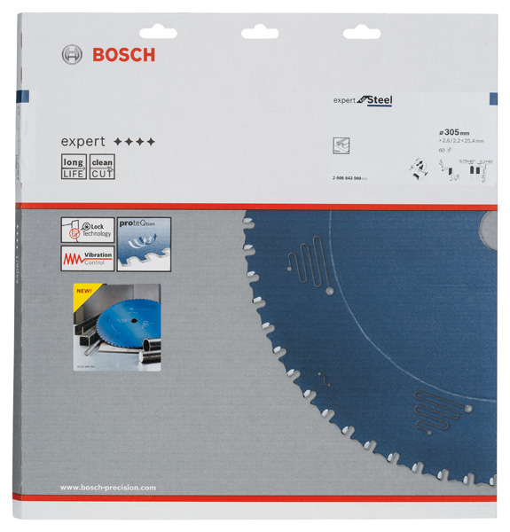 BOSCH List kružne testere Expert for Steel 305 x 25,4 x 2,6 mm, 60T 2608643060 - 2