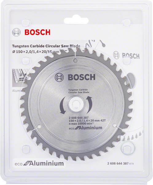 BOSCH List kružne testere Eco for Aluminium Ø150x2,0x20/42z 2608644387 - 2