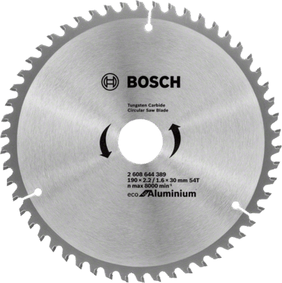Bosch List kružne testere Eco for Aluminium Ø190×2,2×30/54z - 1