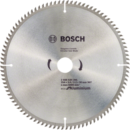 BOSCH List kružne testere Eco for Aluminium Ø254x3,0x30/96z 2608644395 - 1