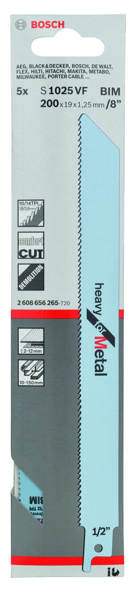 BOSCH S 1025 VF Heavy for Metal listovi univerzalne testere 2608656265 - 2