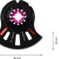 EXPERT MultiMaterial Segment Blade ACZ 105 ET list testere za multifunkcionalne alate, 1 deo - 2