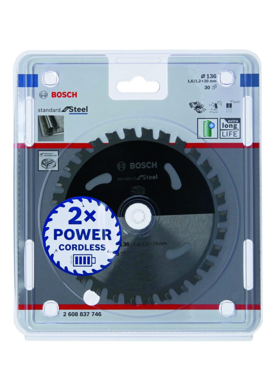 BOSCH Standard for Steel listovi kružne testere za akumulatorske ručne testere 2608837746 - 2