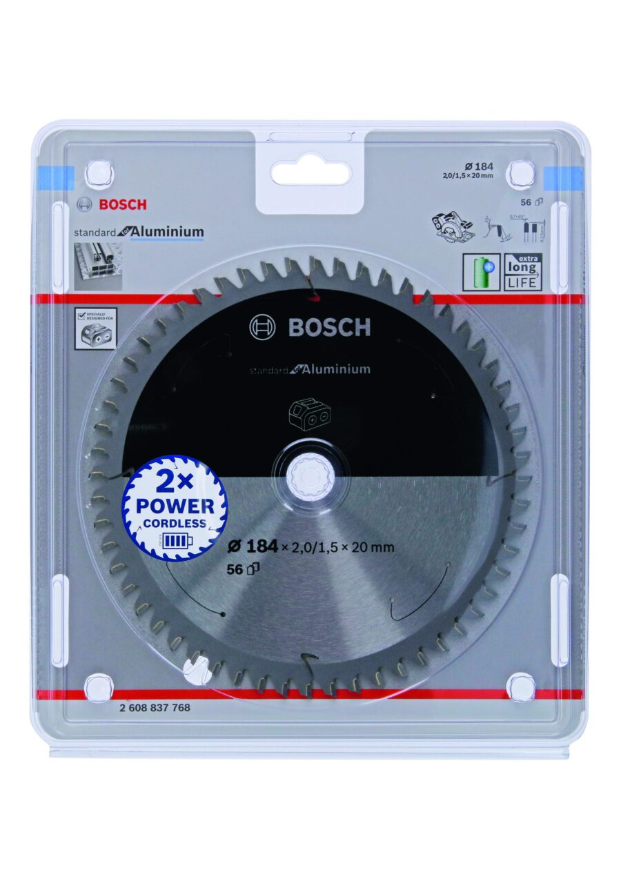BOSCH Standard for Aluminium listovi kružne testere za akumulatorske ručne testere 2608837768 - 2