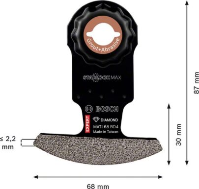 EXPERT Corner Blade MATI 68 RD4 list testere za multifunkcionalne alate od 68 x 30 mm - 2