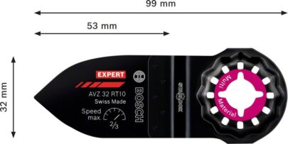 EXPERT Sanding Finger Fine AVZ 32 RT10 brusna ploča za multifunkcionalne alate od 32×50 mm - 2