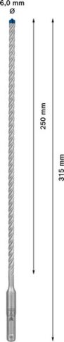 EXPERT SDS plus-7X burgija za udarne bušilice od 6 x 250 x 315 mm - 2