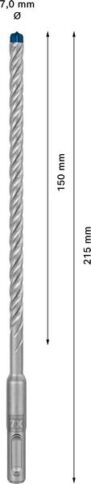EXPERT SDS plus-7X burgija za udarne bušilice od 7 x 150 x 215 mm - 2