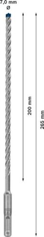 EXPERT SDS plus-7X burgija za udarne bušilice od 7 x 200 x 265 mm - 2