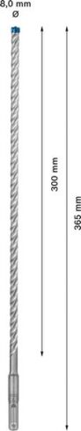 EXPERT SDS plus-7X burgija za udarne bušilice od 8 x 300 x 365 mm - 2