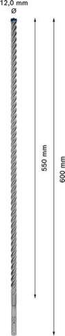 EXPERT SDS plus-7X burgija za udarne bušilice od 12x550x600 mm - 2