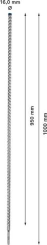 EXPERT SDS plus-7X burgija za udarne bušilice od 16 x 950 x 1000 mm - 2