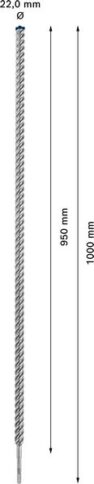 EXPERT SDS plus-7X burgija za udarne bušilice od 22 x 950 x 1000 mm - 2