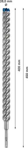 EXPERT SDS plus-7X burgija za udarne bušilice od 28 x 400 x 450 mm - 2