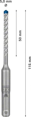 EXPERT SDS plus-7X burgija za udarne bušilice od 5 x 50 x 115 mm, 10 delova - 2
