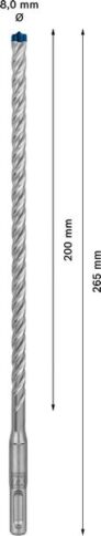 EXPERT SDS plus-7X burgija za udarne bušilice od 8 x 200 x 265 mm, 10 delova - 2
