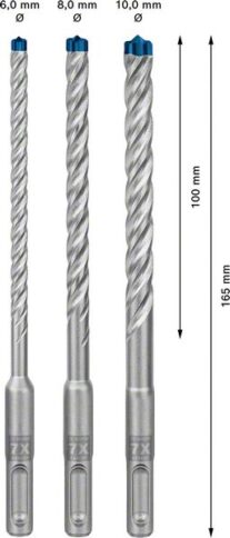 Komplet EXPERT SDS plus-7X burgija za udarne bušilice od 6/8/10 mm, 3 dela - 2