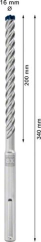 EXPERT SDS max-8X burgija za udarne bušilice od 16x200x340 mm - 2